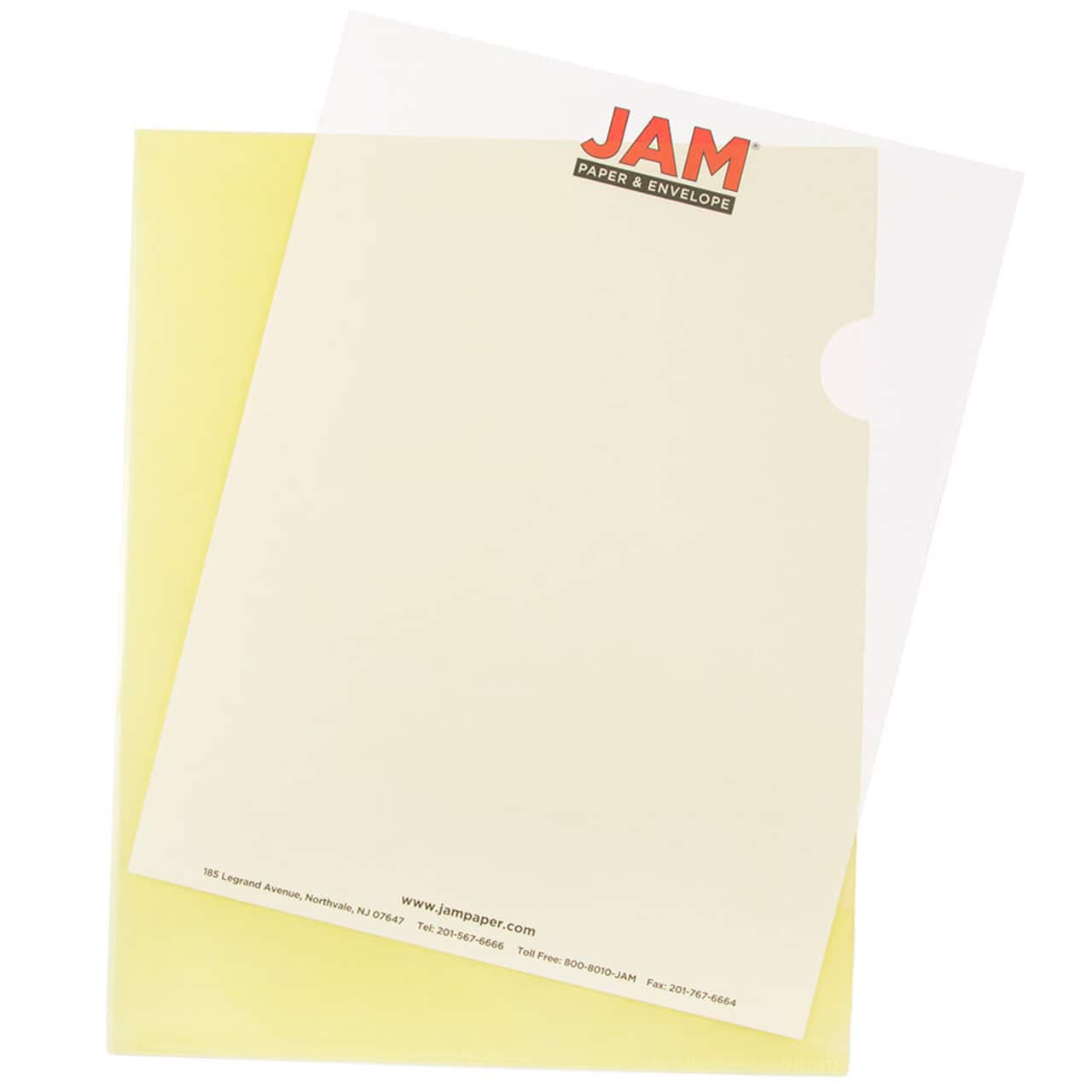 JAM Paper 9" x 11.5" Plastic Sleeve Page Protectors, 120ct.